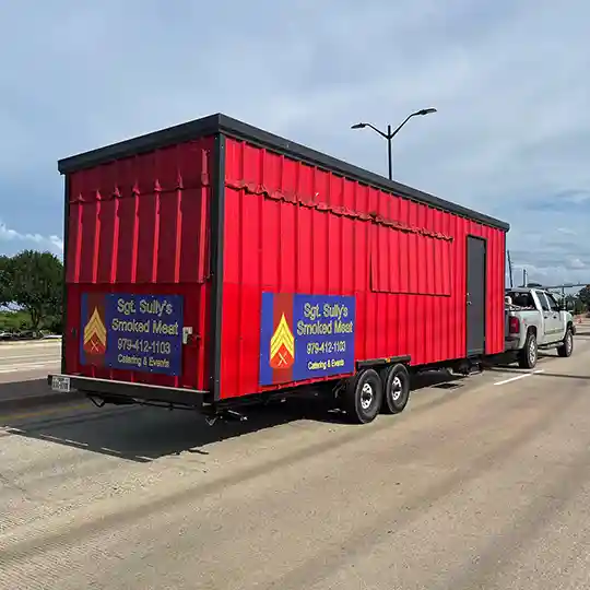 Catering truck for frisco sgt sullys smoked meat