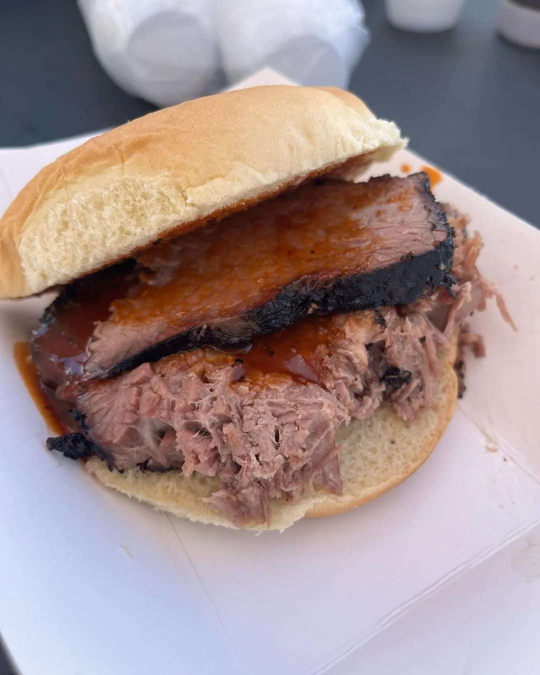 Catering smoked brisket burnt ends for frisco catering